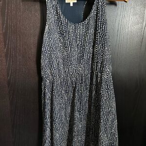 Elegant Black and White Polka Dot Dress